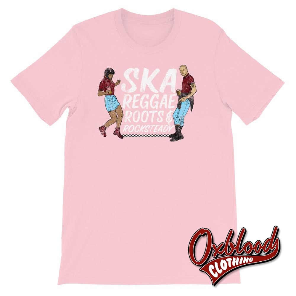 Distressed Ska Reggae Roots & Rocksteady T-Shirt Pink / S Shirts
