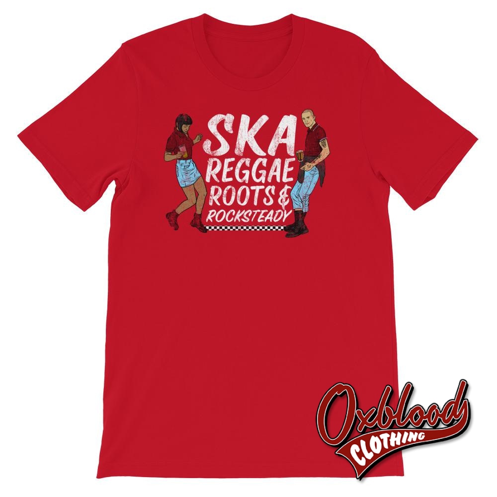 Distressed Ska Reggae Roots & Rocksteady T-Shirt Red / S Shirts