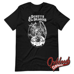 Load image into Gallery viewer, Donuts And Dragons T-Shirt Black / Xs Shirts
