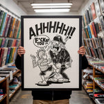 Load image into Gallery viewer, "Ahhh! F*ck You!" Punk Music Wall Art | Operation Ivy Gifts, Vintage Punk Poster &amp; Collage Art Print
