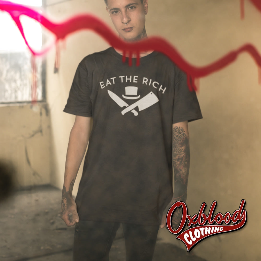 Eat The Rich T-Shirt (Simple) - Working Class Oxblood Clothing Shirts