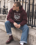 Load image into Gallery viewer, ACAB: All Cats Are Beautiful Hoodie - Oxblood - 1312 Punk Jacket
