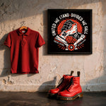 Load image into Gallery viewer, "United We Stand Divided We Fall" - Ska Art Print | Museum Quality Punk Wall Decor Featuring Anti Racist Skinhead Artwork
