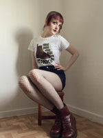 Load image into Gallery viewer, Women’s These Boots Were Made For Stompin' Skinhead T-shirt - DM Boots Shirt
