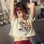 Load image into Gallery viewer, Women’s "Keep It Close: Stay Sharp" Crop Top - Skinheads Against Racial Prejudice - SHARP Skinhead
