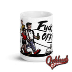 Load image into Gallery viewer, Fuck Off Mug - Swearing Rude Tea Cup Punk Gift Skinhead Coffee
