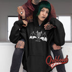 Cargar imagen en el visor de la galería, Funny Gothic Bite Me Vampire Bat Hoodie
