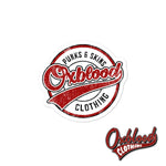 Cargar imagen en el visor de la galería, Go Sports Oxblood Clothing Skater Bubble-Free Stickers 3X3
