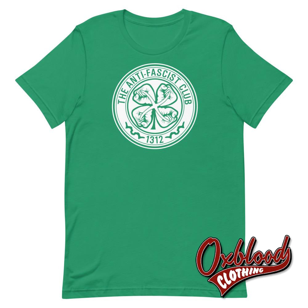 Green Shamrock Anti-Fascist Club T-Shirt - Celtic Irish & Scottish 1312 S T-Shirts