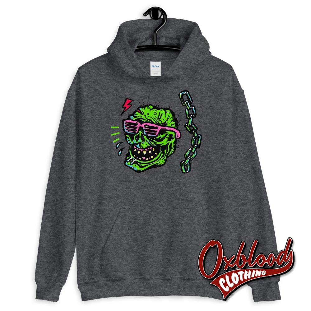 Grunge Punk Goth Clothing: Undead Cool Zombie Hoodie Dark Heather / S Sweatshirts