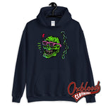 Cargar imagen en el visor de la galería, Grunge Punk Goth Clothing: Undead Cool Zombie Hoodie Navy / S Sweatshirts
