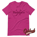 Cargar imagen en el visor de la galería, Hammers Shirt - West Ham Tee East London Skinhead T-Shirt Berry / S
