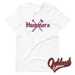 Load image into Gallery viewer, Hammers Shirt - West Ham Tee East London Skinhead T-Shirt White / Xs
