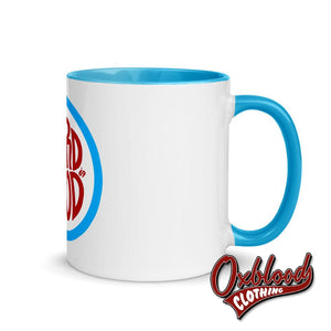 Hard Mod Mug With Color Inside - 60S Northern Soul Traditional Skinhead Blue
