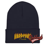 Load image into Gallery viewer, Hardcore Punk Cuffed Beanie Navy
