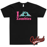 Load image into Gallery viewer, I Heart Zombies T-Shirt - Punk Undead Apparel Black / Xs Shirts

