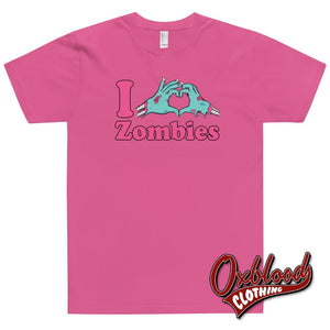 I Heart Zombies T-Shirt - Punk Undead Apparel Fuchsia / Xs Shirts