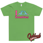 Load image into Gallery viewer, I Heart Zombies T-Shirt - Punk Undead Apparel Grass / Xs Shirts
