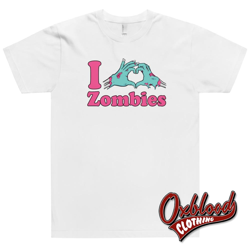 I Heart Zombies T-Shirt - Punk Undead Apparel White / Xs Shirts