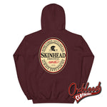 Lade das Bild in den Galerie-Viewer, Irish Stout Skinhead: Sometimes Anti-Social Always Anti-Facist Hoodie Maroon / S
