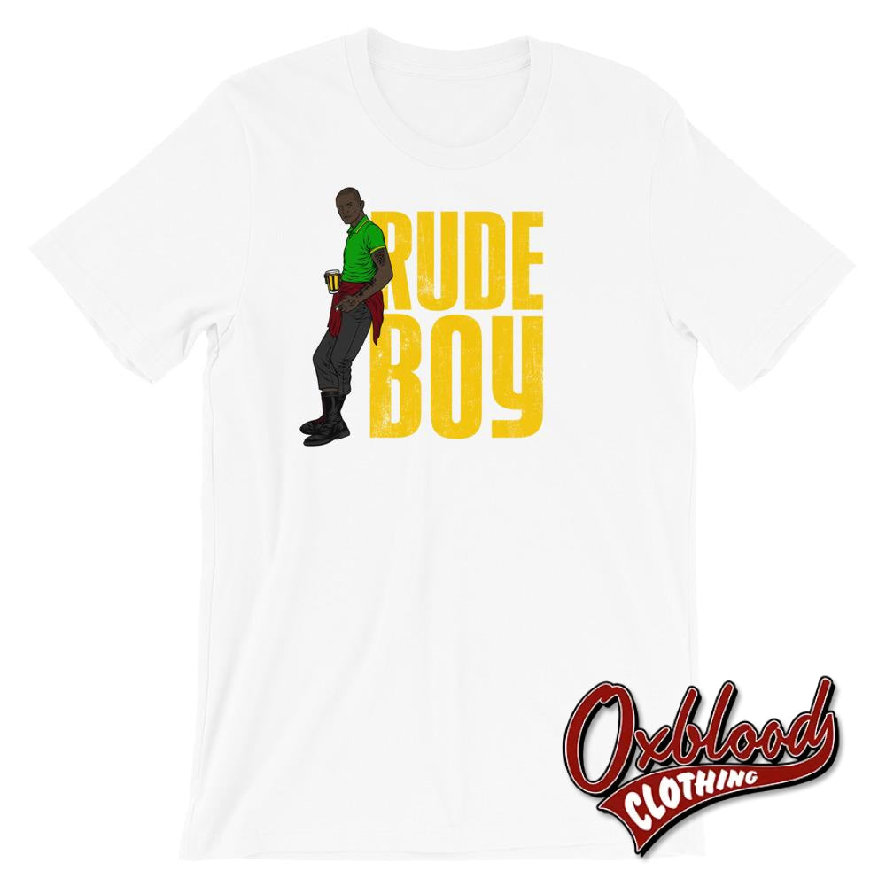 Jamaican Rude Boy T-Shirt White / Xs Shirts