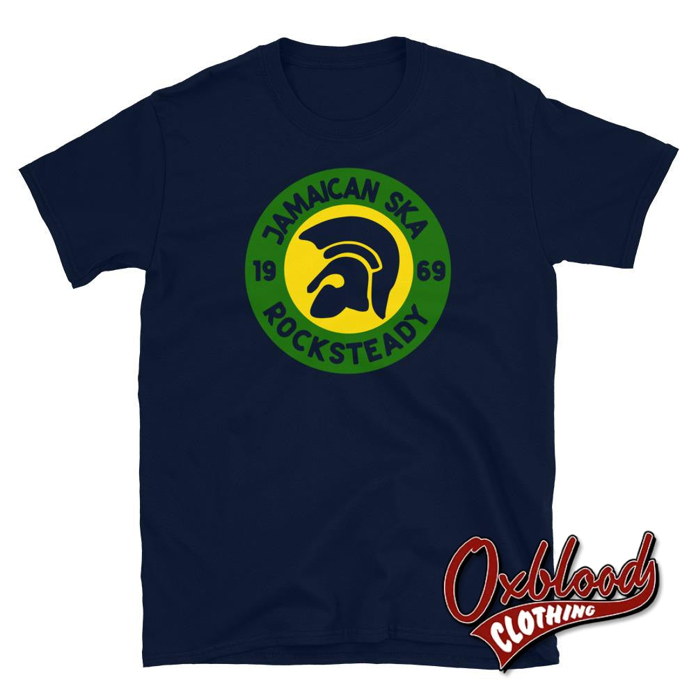 Jamaican Ska & Rocksteady Tee Shirt - Trojan Reggae 1969 Navy / S