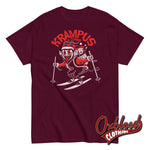 Cargar imagen en el visor de la galería, Krampus Is Coming T-Shirt - Merry Creepmas Shirt Maroon / S
