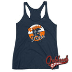 Lade das Bild in den Galerie-Viewer, Ladies Trojan Reggae Fever Racerback Tank - Skinhead And Ska Clothing Womens/mens Vintage Navy / Xs
