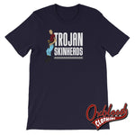 Cargar imagen en el visor de la galería, Leaning Skinhead Trojan T-Shirt - suedeheads - Trojan skinhead clothing 70s Style
