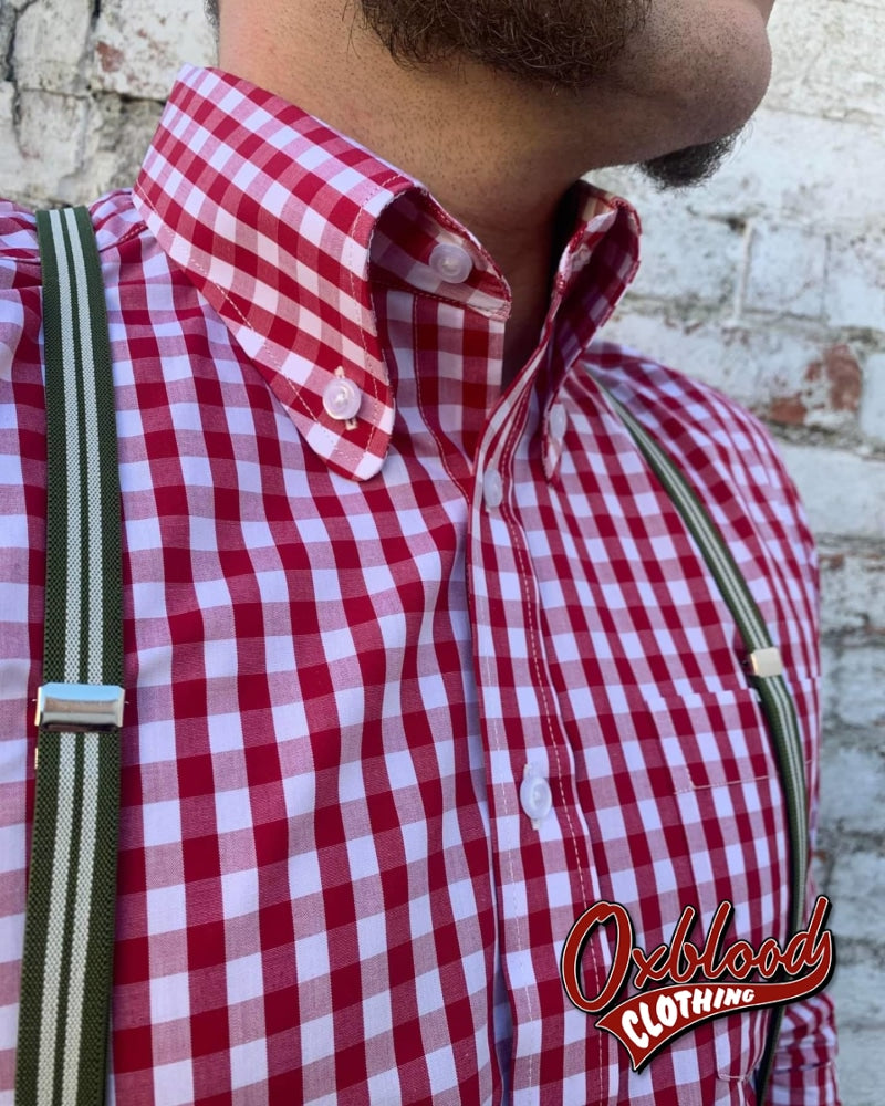 Limited Edition: Made-To-Measure 4-Finger Beagle Collar Button-Down Shirt Checker