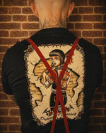 Cargar imagen en el visor de la galería, "Raised on Rage" T-shirt - Isa Santana Tattoo - Skinhead Girl Shirt
