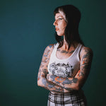 Lade das Bild in den Galerie-Viewer, Women’s HMT Windrush Tank Top - British Jamaican Flags - Windrush Generation Tee - Trojan Skinhead Reggae Clothing

