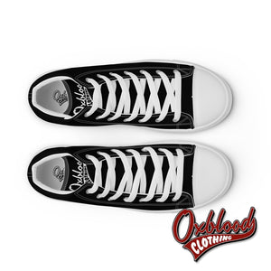 Mens Ska Reggae Roots High Top Canvas Shoes - Trojan Skinhead Converse-Style Shoes