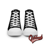 Cargar imagen en el visor de la galería, Mens Ska Reggae Roots High Top Canvas Shoes - Trojan Skinhead Converse-Style Shoes
