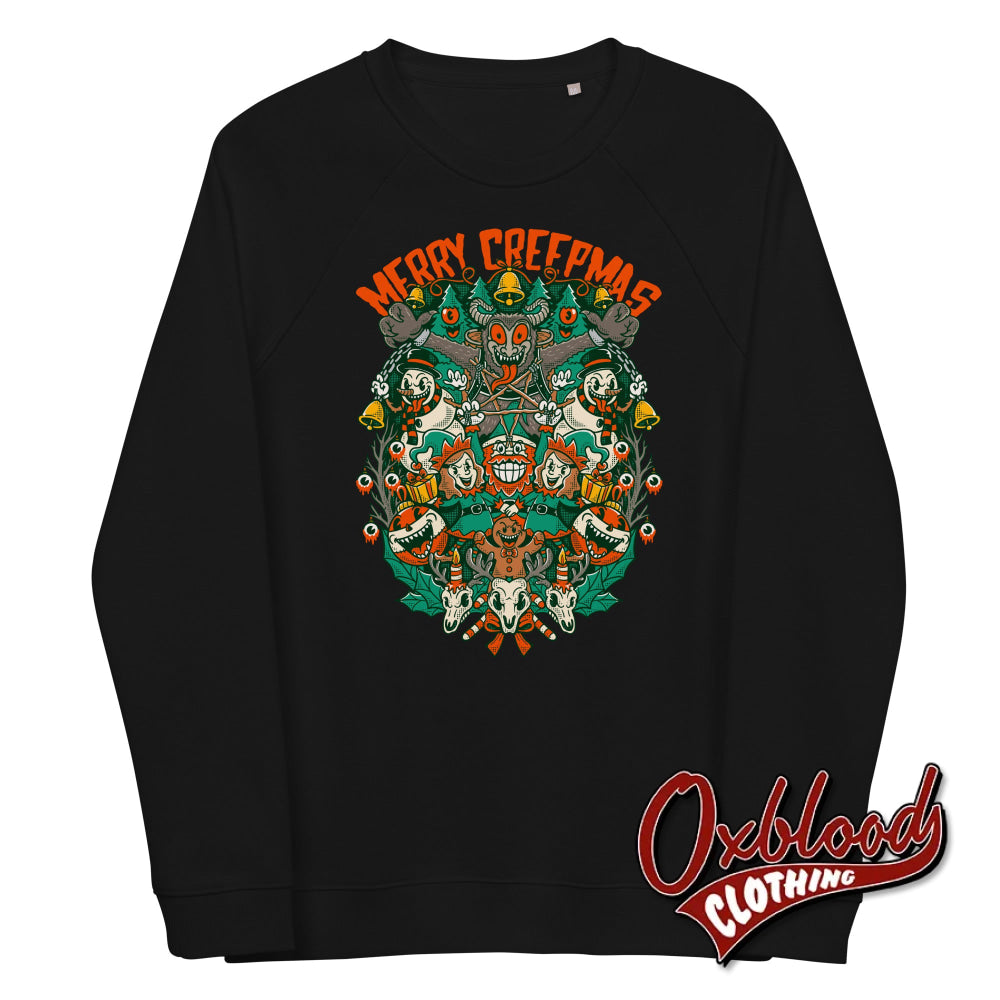 Merry Creepmas Sweatshirt - Krampus Shirt Black / Xs