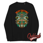 Lade das Bild in den Galerie-Viewer, Merry Creepmas Sweatshirt - Krampus Shirt Black / Xs
