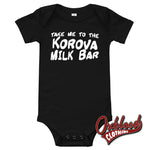 Cargar imagen en el visor de la galería, Milk Bar Baby Onesie - Punk Baby Onesies &amp; Skinhead Clothes Black / 3-6M
