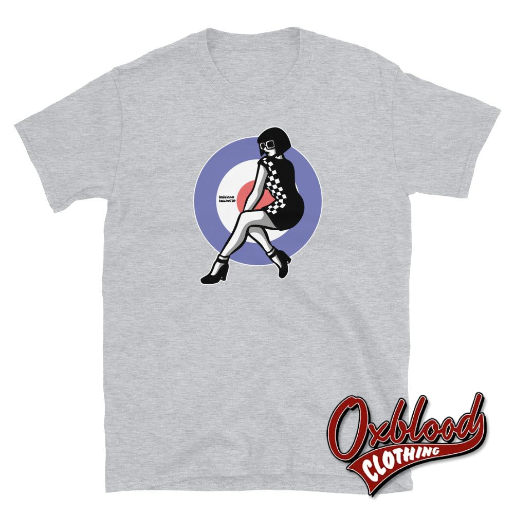 Mod Girl Scootergirl T Shirt Lambretta Moto Scooterist Kleidung Oxblood Clothing