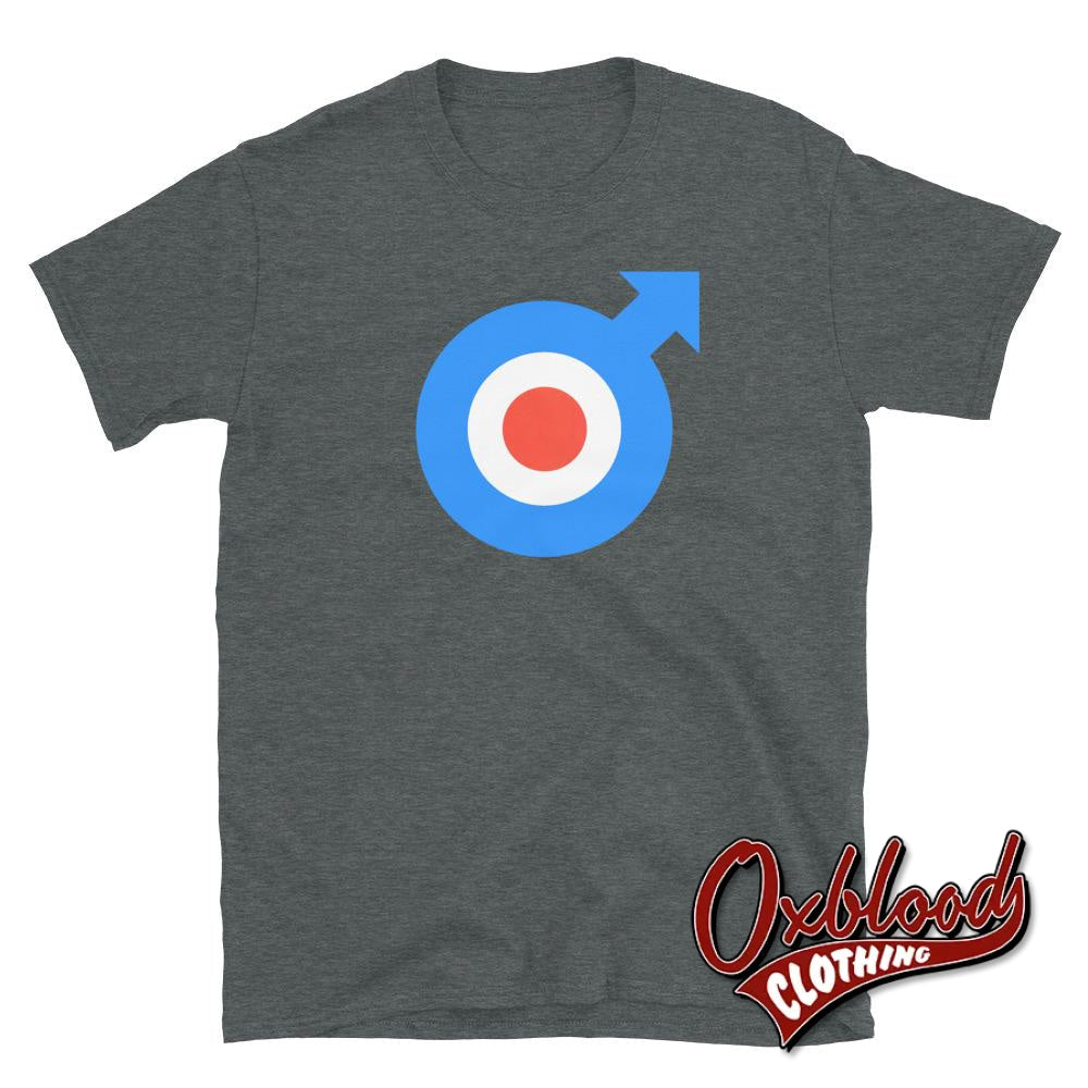 Mod Target T-Shirt - Retro Raf Roundel British Logo Mods Arrow Dark Heather / S Shirts