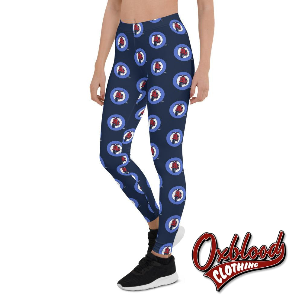 Mod Vespa Leggings - Scooterist / Scootergirl