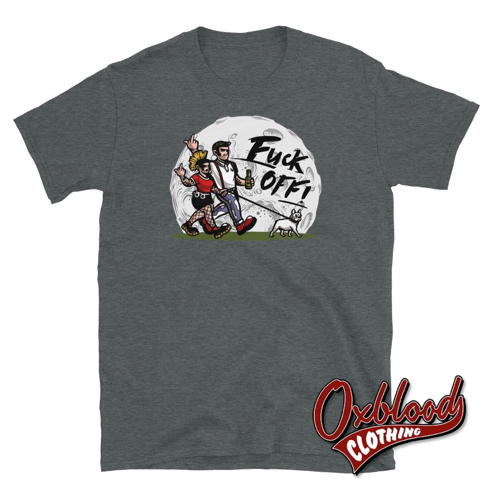 Moonstomp Fuck Off Shirt / Skin You T-Shirt Dark Heather S Shirts