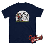 Load image into Gallery viewer, Moonstomp Fuck Off Shirt / Skin You T-Shirt Navy S Shirts

