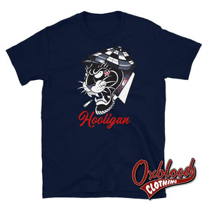 New York Hardcore Hooligan T-Shirt - Flat Cap Panther Navy / S