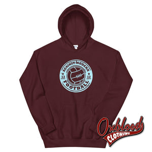 No Al Calcio Moderno Hoodie - Against Modern Football Shirts Maroon / S