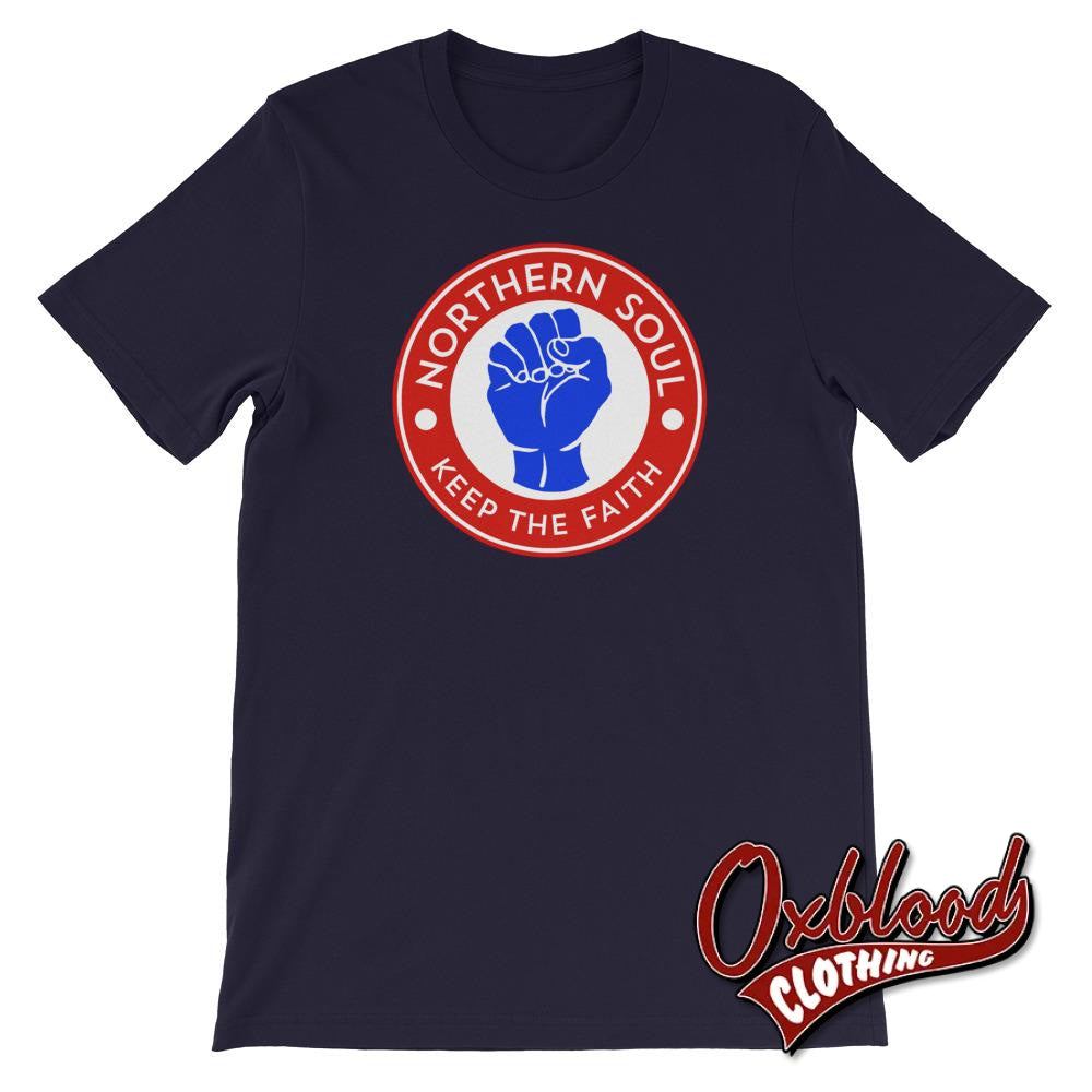 Northern Soul Fist 1 T-Shirt Navy / Xs Shirts