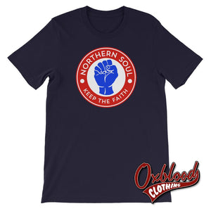 Northern Soul Fist 1 T-Shirt Navy / Xs Shirts