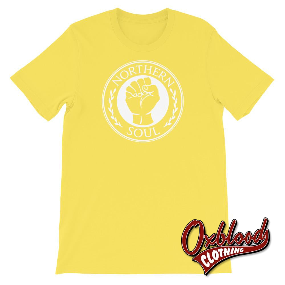 Northern Soul Fist 2 T-Shirt Yellow / S Shirts