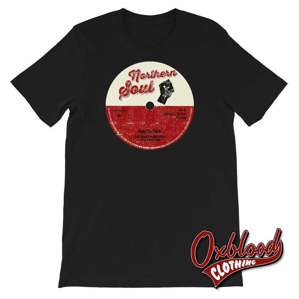 Northern Soul T-Shirt - Keep The Faith Mod Shirts Black / Xs