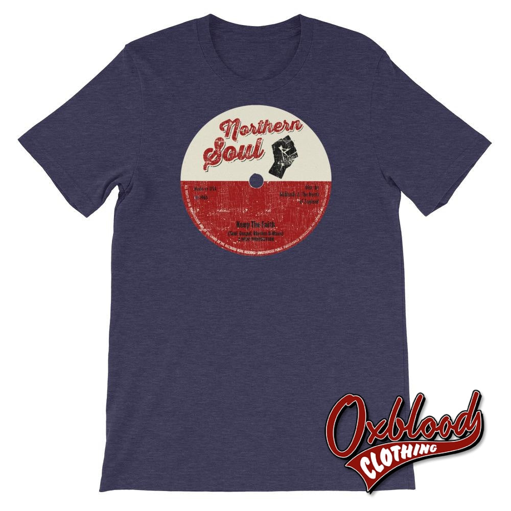 Northern Soul T-Shirt - Keep The Faith Mod Shirts Heather Midnight Navy / Xs