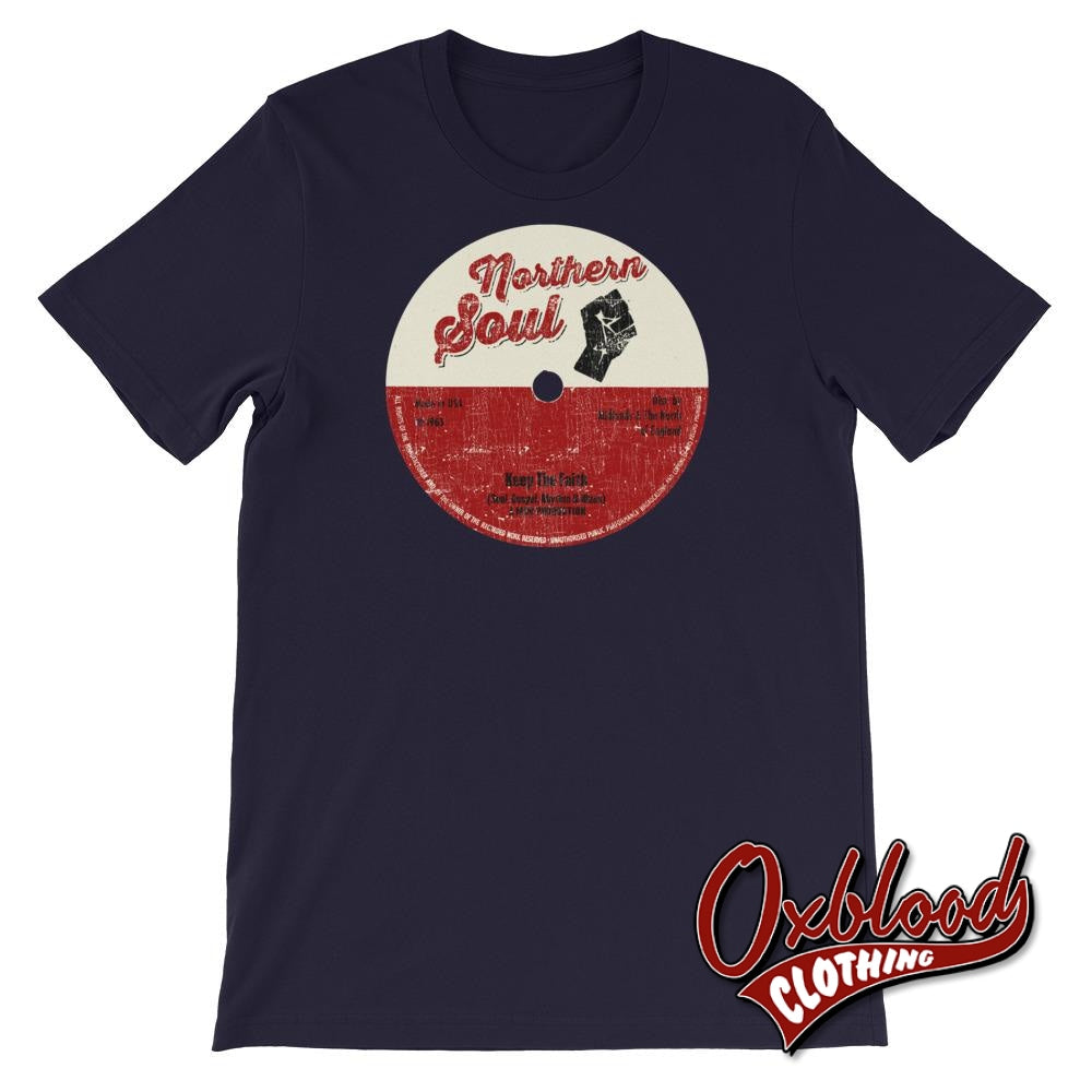 Northern Soul T-Shirt - Keep The Faith Mod Shirts Navy / Xs